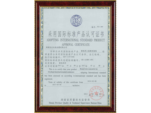 22采用國(guó)際標(biāo)準(zhǔn)產(chǎn)品認(rèn)可證書(shū)GBT1179-2008 22采用國(guó)際標(biāo)準(zhǔn)產(chǎn)品認(rèn)可證書(shū)GBT1179-2008